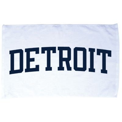 Detroit Michigan Collegiate Style Varsity Block Letter Microfiber Hand Towel