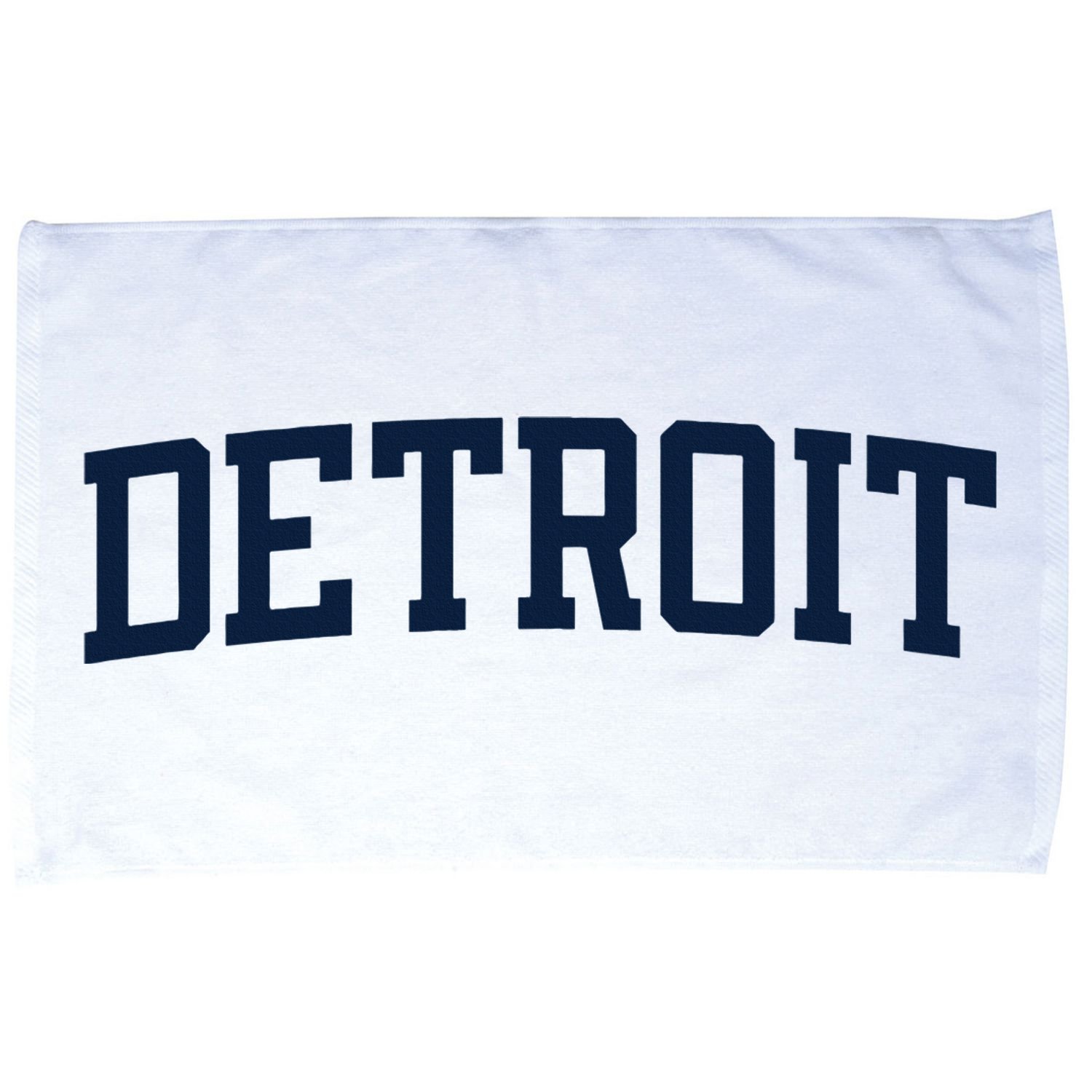 Detroit Michigan Collegiate Style Varsity Block Letter Microfiber Hand Towel