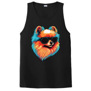 Dad Mom Cool Dog Sunglasses Pomeranian PosiCharge Competitor Tank