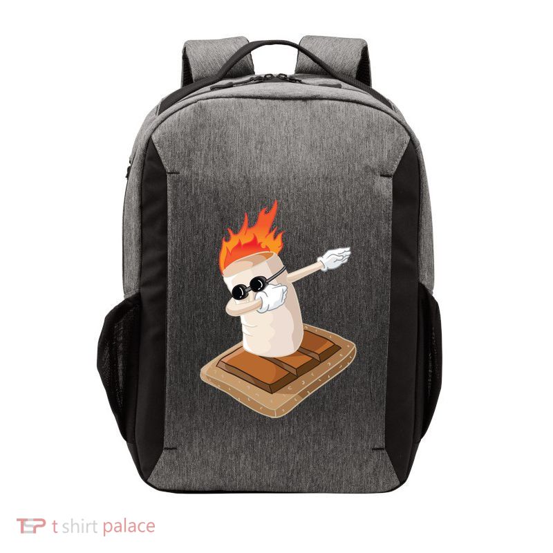 Dabbing Marshmallow Camp Bonfire Funny Smores Camping Dab Meaningful Gift Vector Backpack