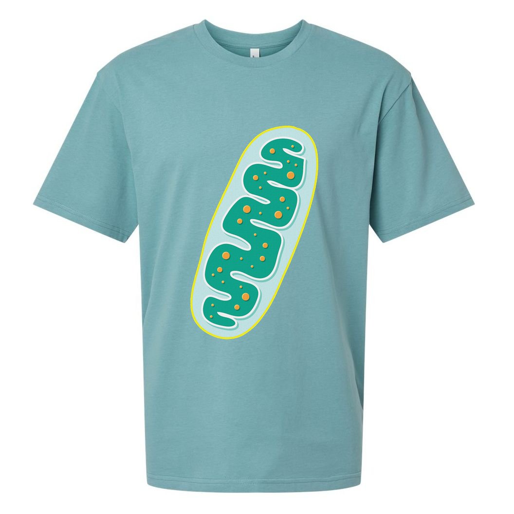 Diy Mitochondria Costume Funny Biology Teacher Sueded Cloud Jersey T-Shirt