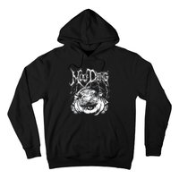 Death Metal Cute Baby Hippo Moo Deng Hippopotamus Hoodie