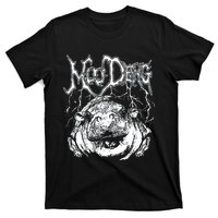 Death Metal Cute Baby Hippo Moo Deng Hippopotamus T-Shirt