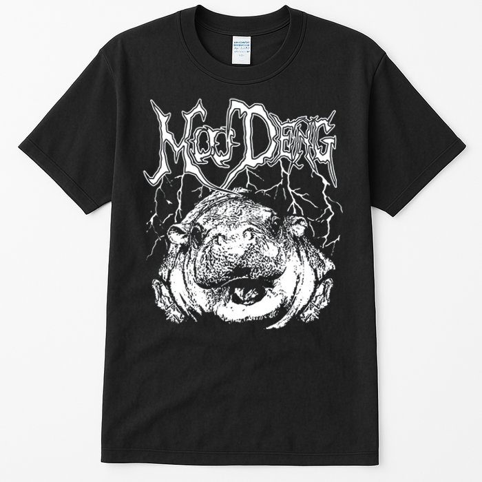 Death Metal Cute Baby Hippo Moo Deng Hippopotamus Tall T-Shirt