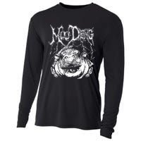 Death Metal Cute Baby Hippo Moo Deng Hippopotamus Cooling Performance Long Sleeve Crew