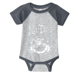 Death Metal Cute Baby Hippo Moo Deng Hippopotamus Infant Baby Jersey Bodysuit