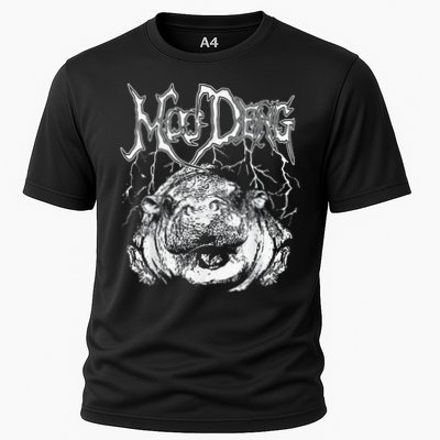 Death Metal Cute Baby Hippo Moo Deng Hippopotamus Performance Shirt