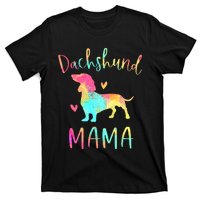 Dachshund Mama Colorful Doxie Gifts Dog Mom T-Shirt