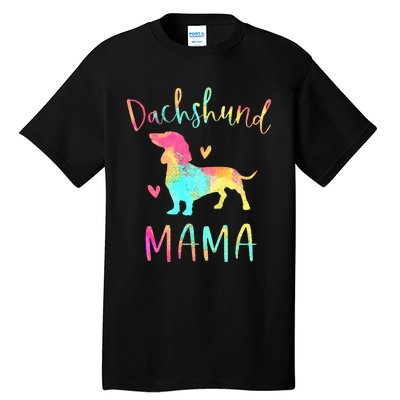 Dachshund Mama Colorful Doxie Gifts Dog Mom Tall T-Shirt