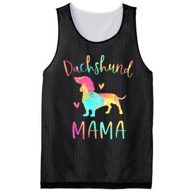 Dachshund Mama Colorful Doxie Gifts Dog Mom Mesh Reversible Basketball Jersey Tank