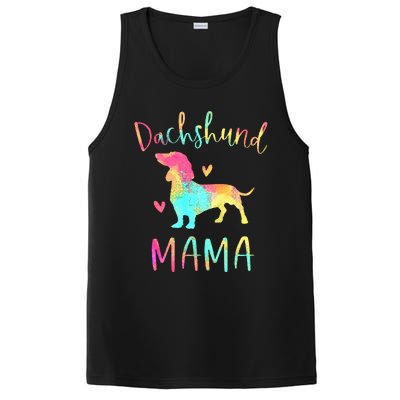 Dachshund Mama Colorful Doxie Gifts Dog Mom PosiCharge Competitor Tank