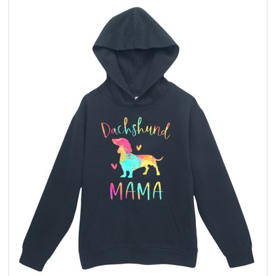 Dachshund Mama Colorful Doxie Gifts Dog Mom Urban Pullover Hoodie