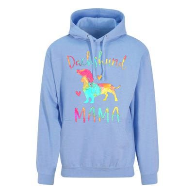 Dachshund Mama Colorful Doxie Gifts Dog Mom Unisex Surf Hoodie