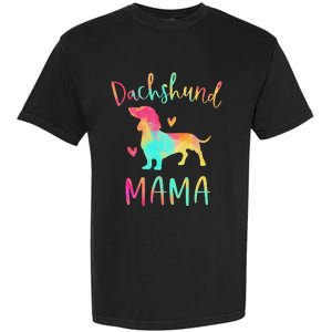 Dachshund Mama Colorful Doxie Gifts Dog Mom Garment-Dyed Heavyweight T-Shirt