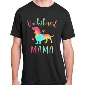 Dachshund Mama Colorful Doxie Gifts Dog Mom Adult ChromaSoft Performance T-Shirt