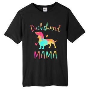 Dachshund Mama Colorful Doxie Gifts Dog Mom Tall Fusion ChromaSoft Performance T-Shirt