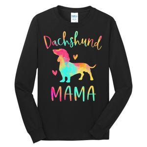 Dachshund Mama Colorful Doxie Gifts Dog Mom Tall Long Sleeve T-Shirt