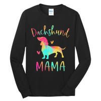 Dachshund Mama Colorful Doxie Gifts Dog Mom Tall Long Sleeve T-Shirt