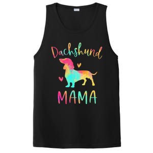 Dachshund Mama Colorful Doxie Gifts Dog Mom PosiCharge Competitor Tank