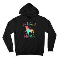 Dachshund Mama Colorful Doxie Gifts Dog Mom Tall Hoodie