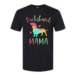 Dachshund Mama Colorful Doxie Gifts Dog Mom Softstyle CVC T-Shirt