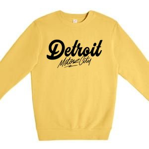 Detroit Motor City Premium Crewneck Sweatshirt