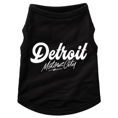 Detroit Motor City Doggie Tank