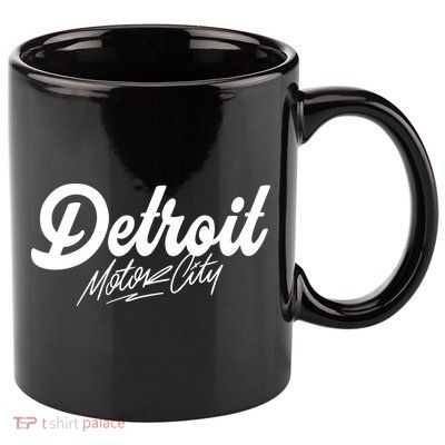 Detroit Motor City 11oz C Handle Ceramic Mug