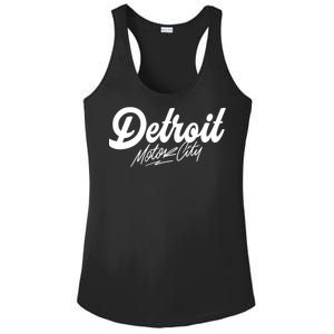 Detroit Motor City Ladies PosiCharge Competitor Racerback Tank