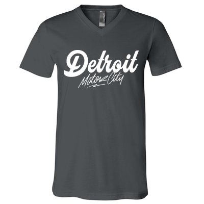 Detroit Motor City V-Neck T-Shirt