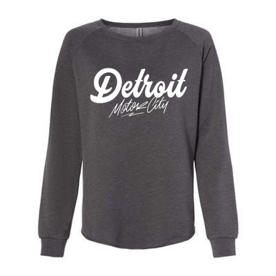 Detroit Motor City Womens California Wash Sweatshirt