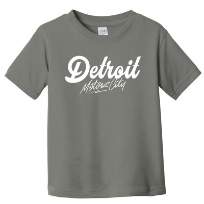 Detroit Motor City Toddler T-Shirt