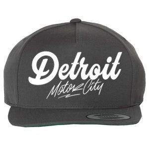 Detroit Motor City Wool Snapback Cap