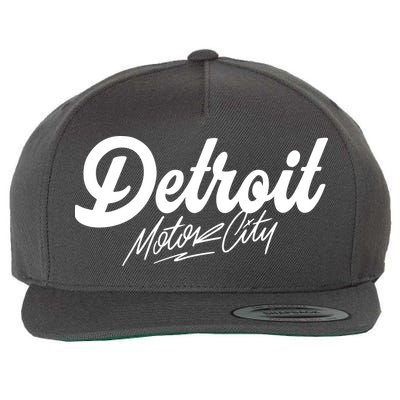 Detroit Motor City Wool Snapback Cap