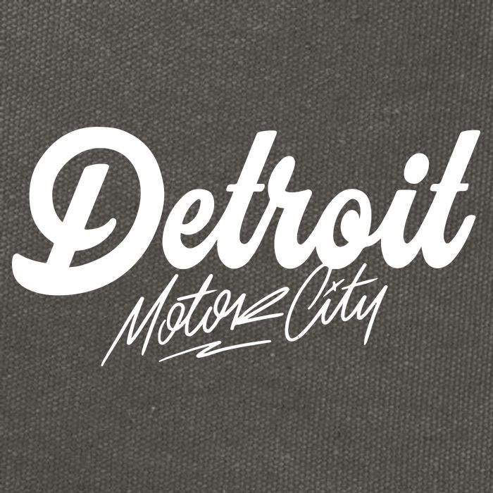 Detroit Motor City Cotton Canvas Backpack