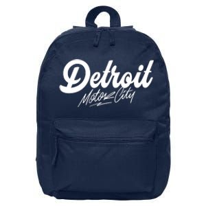 Detroit Motor City 16 in Basic Backpack