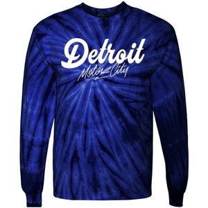 Detroit Motor City Tie-Dye Long Sleeve Shirt