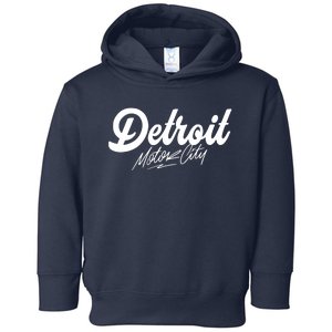 Detroit Motor City Toddler Hoodie