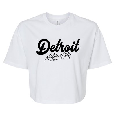 Detroit Motor City Bella+Canvas Jersey Crop Tee