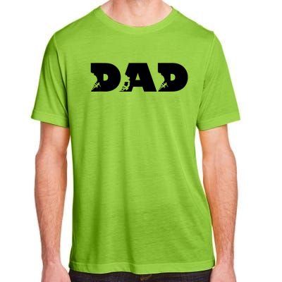 Dad Mountain Climbing FatherS Day Adventure Adult ChromaSoft Performance T-Shirt