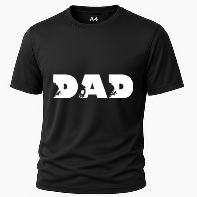 Dad Mountain Climbing FatherS Day Adventure Cooling Performance Crew T-Shirt