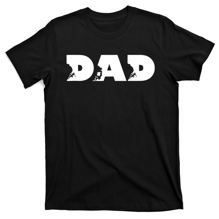 Dad Mountain Climbing FatherS Day Adventure T-Shirt