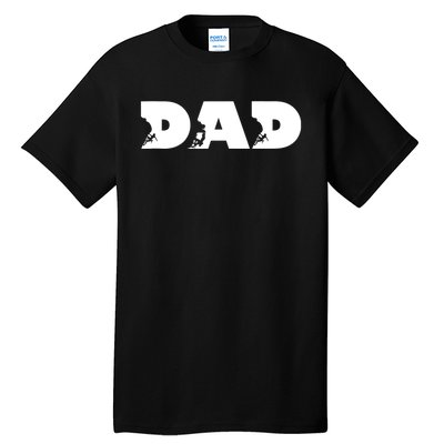 Dad Mountain Climbing FatherS Day Adventure Tall T-Shirt