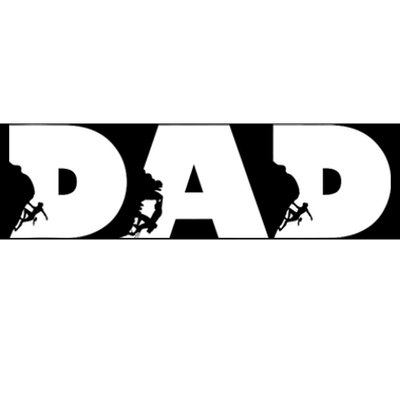 Dad Mountain Climbing FatherS Day Adventure Bumper Sticker