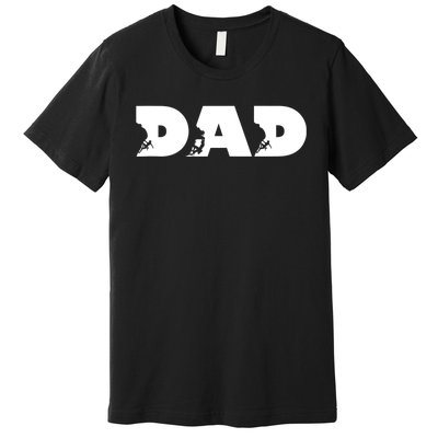 Dad Mountain Climbing FatherS Day Adventure Premium T-Shirt