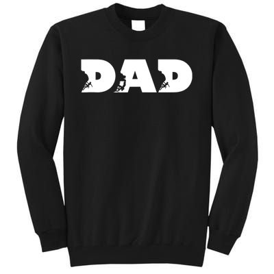 Dad Mountain Climbing FatherS Day Adventure Tall Sweatshirt