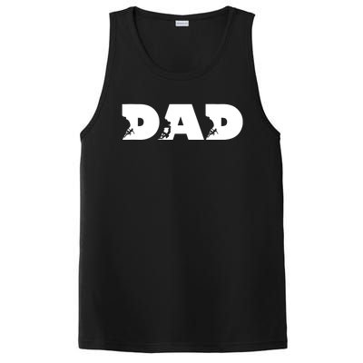 Dad Mountain Climbing FatherS Day Adventure PosiCharge Competitor Tank