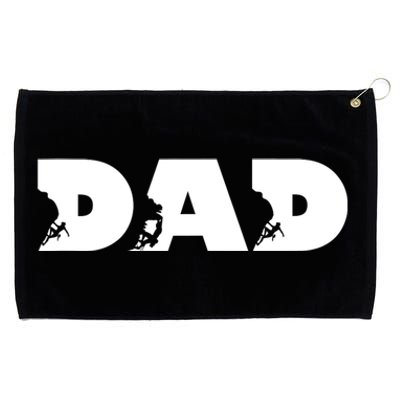 Dad Mountain Climbing FatherS Day Adventure Grommeted Golf Towel