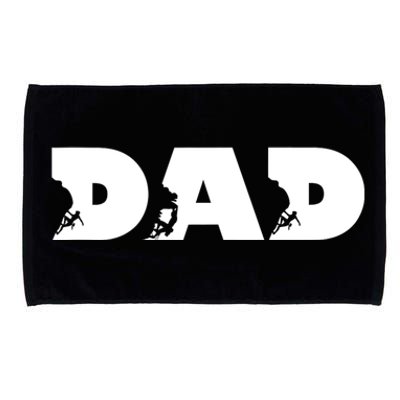 Dad Mountain Climbing FatherS Day Adventure Microfiber Hand Towel