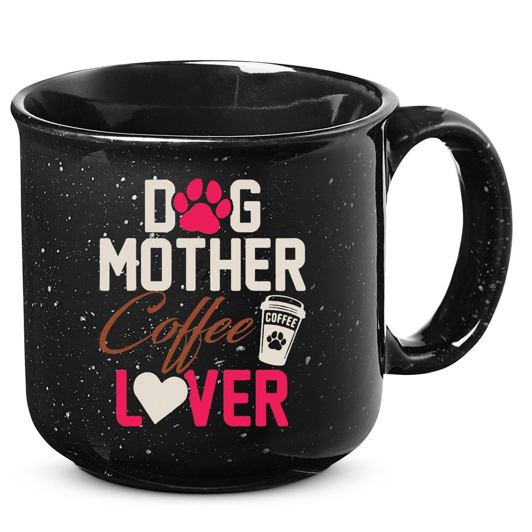 Dog Mother Coffee Lover Drinker Funny Mama Mommy Pet Owner 15oz Campfire Ceramic Mug